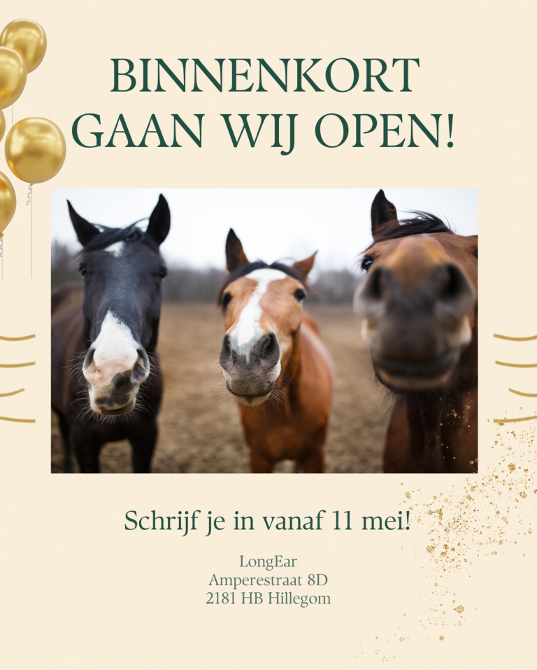 "Binnenkort gaan wij open!" bovenaan.
